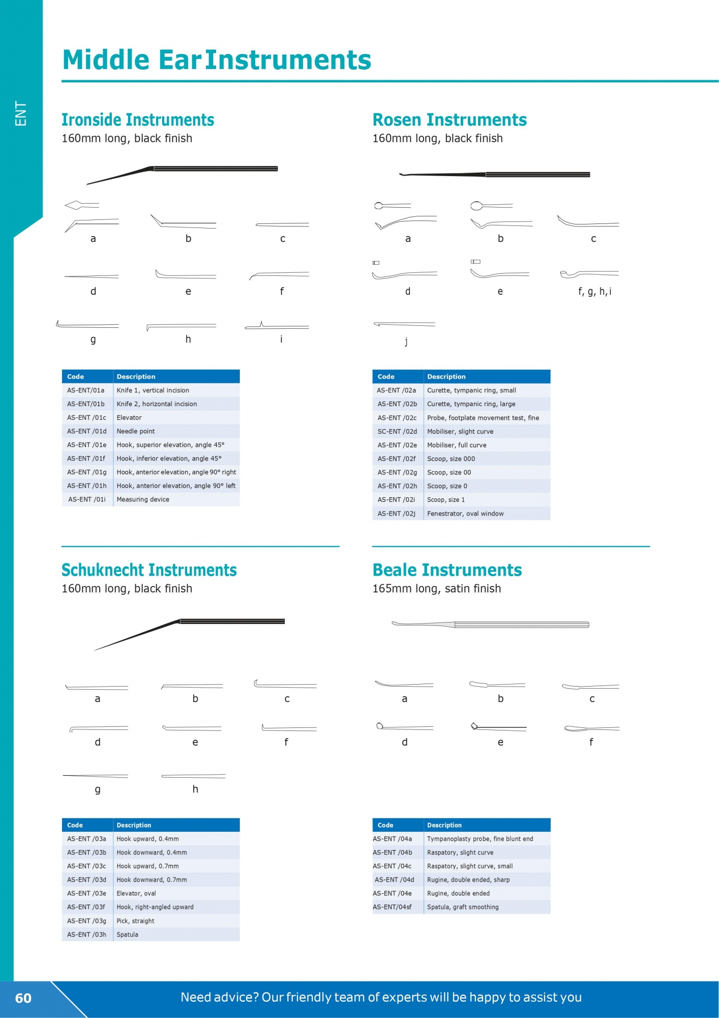Middle Ear Instruments